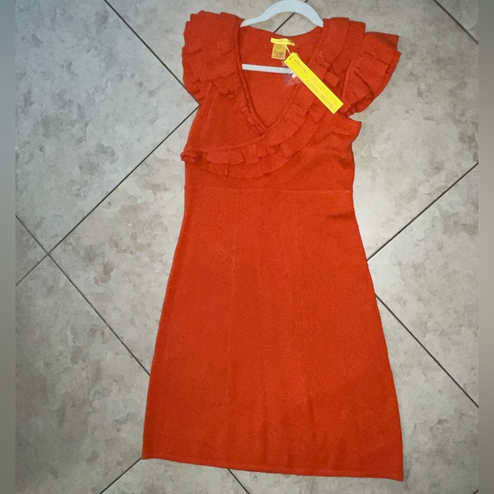 NWT Catherine Malandrino: Orange Dress, Size L